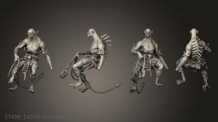 Figurines heroes, monsters and demons (Undead Vycan Units, STKM_14578) 3D models for cnc