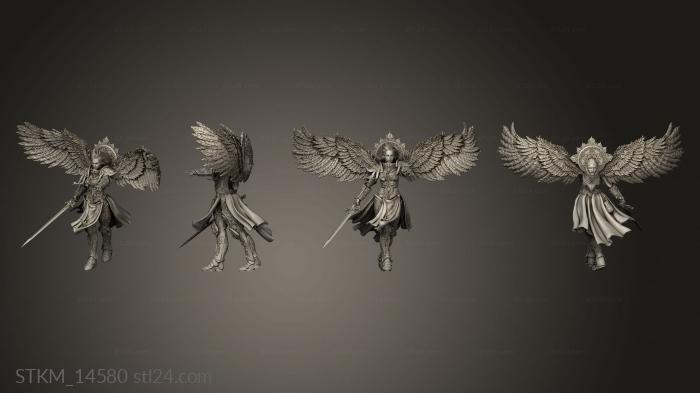 Figurines heroes, monsters and demons (Living Saint Back Cloth One, STKM_14580) 3D models for cnc