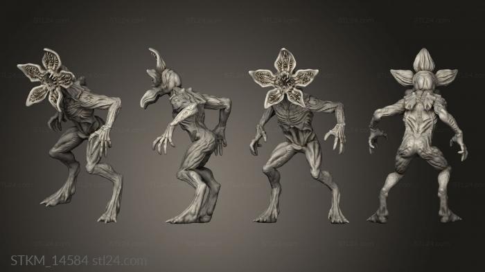 Figurines heroes, monsters and demons (orchid stalker Demogorgon Stranger Things, STKM_14584) 3D models for cnc