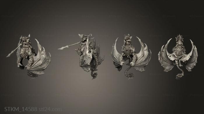 Figurines heroes, monsters and demons (ork Goblin Boss Nahari Plate, STKM_14588) 3D models for cnc