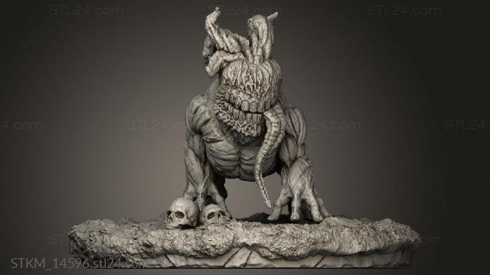 Figurines heroes, monsters and demons (Lone Heroes Warlock, STKM_14596) 3D models for cnc