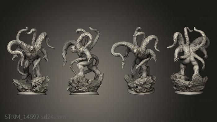 Статуэтки герои, монстры и демоны (Плоть Богов Бесконечной Пустоты Конакс, STKM_14597) 3D модель для ЧПУ станка