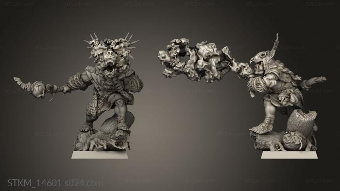 Figurines heroes, monsters and demons (loot dungeon blood shaman x, STKM_14601) 3D models for cnc