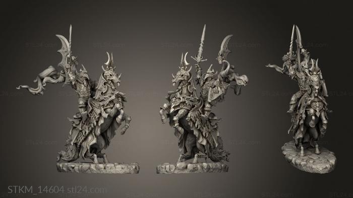 Figurines heroes, monsters and demons (Blood Dread Hussars, STKM_14604) 3D models for cnc