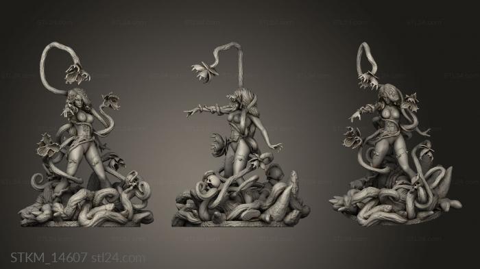 Figurines heroes, monsters and demons (Poison Statue, STKM_14607) 3D models for cnc