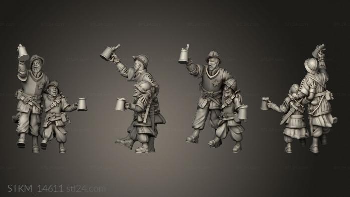 Figurines heroes, monsters and demons (Lord Ghost Chilling Watchmen, STKM_14611) 3D models for cnc