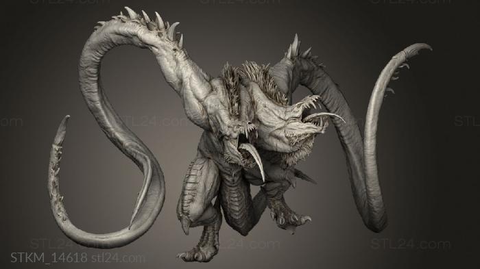 Figurines heroes, monsters and demons (Lord the Demogorgon, STKM_14618) 3D models for cnc