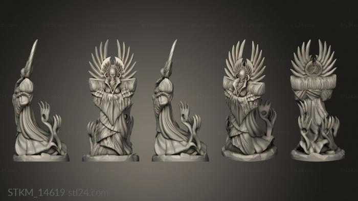 Статуэтки герои, монстры и демоны (Королева Мучений, STKM_14619) 3D модель для ЧПУ станка