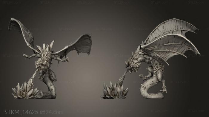 Figurines heroes, monsters and demons (Friends Truong Rox The White Dragon, STKM_14625) 3D models for cnc