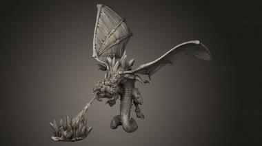 Figurines heroes, monsters and demons (Friends Truong Rox The White Dragon, STKM_14625) 3D models for cnc