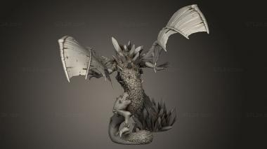 Figurines heroes, monsters and demons (Friends Truong Rox The White Dragon, STKM_14625) 3D models for cnc