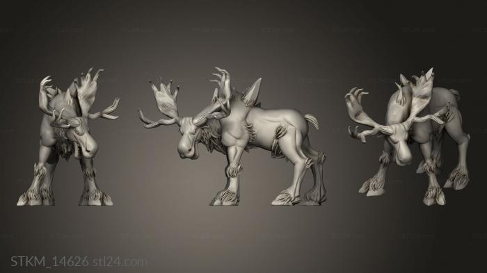 Статуэтки герои, монстры и демоны (Друзья Белого Лося, STKM_14626) 3D модель для ЧПУ станка