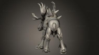 Figurines heroes, monsters and demons (Friends White Moose, STKM_14626) 3D models for cnc