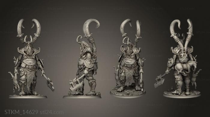 Figurines heroes, monsters and demons (ork Bolthorn the Ice Giant Axe, STKM_14629) 3D models for cnc