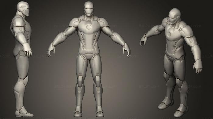 Figurines heroes, monsters and demons (Iron Man Fortnite BP Skin Fortnite X Marvel, STKM_1464) 3D models for cnc