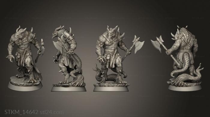 Figurines heroes, monsters and demons (STKM_14642) 3D models for cnc