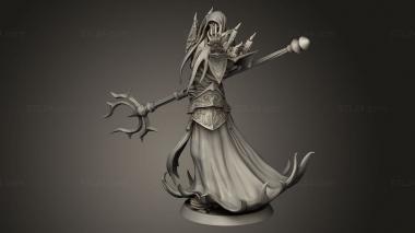 Figurines heroes, monsters and demons (LOTP Dragons Chaos Wight Necromancer, STKM_14657) 3D models for cnc