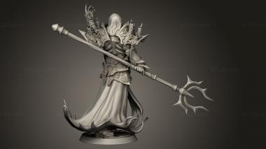 Figurines heroes, monsters and demons (LOTP Dragons Chaos Wight Necromancer, STKM_14657) 3D models for cnc