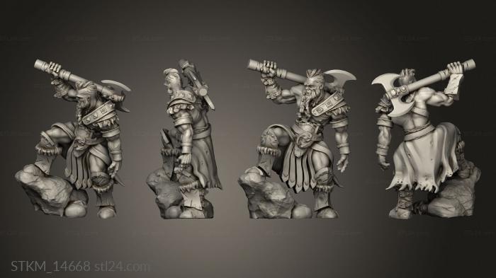 Figurines heroes, monsters and demons (STKM_14668) 3D models for cnc