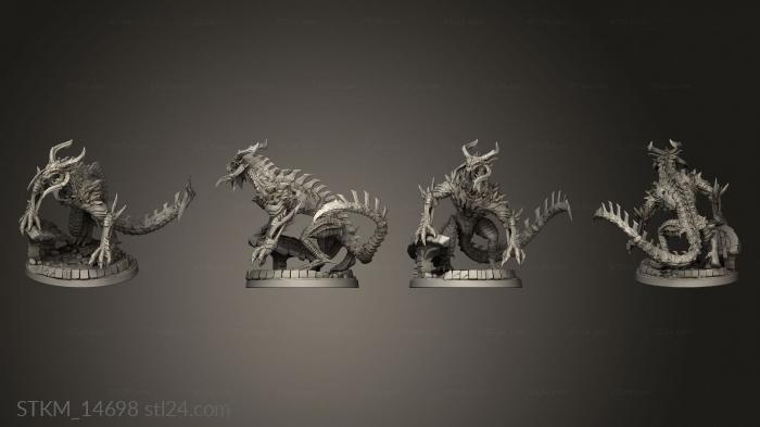 Figurines heroes, monsters and demons (Malignant Dracolich Epic, STKM_14698) 3D models for cnc