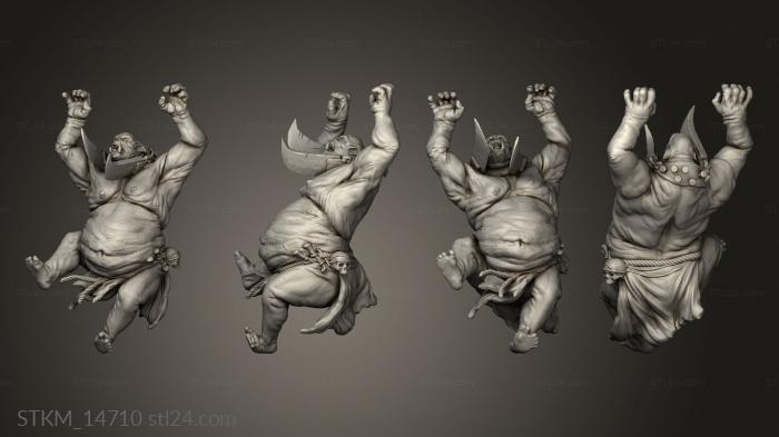 Figurines heroes, monsters and demons (Manswinea, STKM_14710) 3D models for cnc
