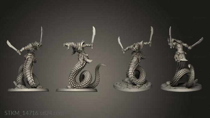 Figurines heroes, monsters and demons (Maneaters Nagarots Cler, STKM_14716) 3D models for cnc