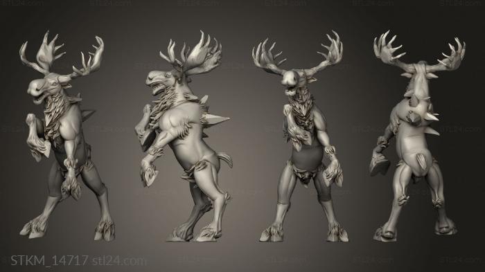 Figurines heroes, monsters and demons (Friends White Moose, STKM_14717) 3D models for cnc