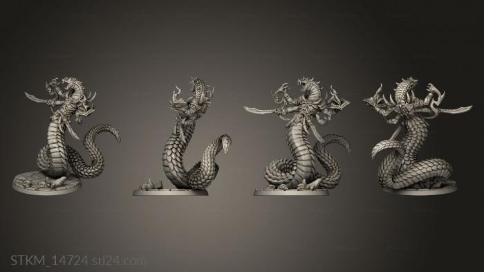 Статуэтки герои, монстры и демоны (Людоеды Нагароты Нарги Керак Темные, STKM_14724) 3D модель для ЧПУ станка