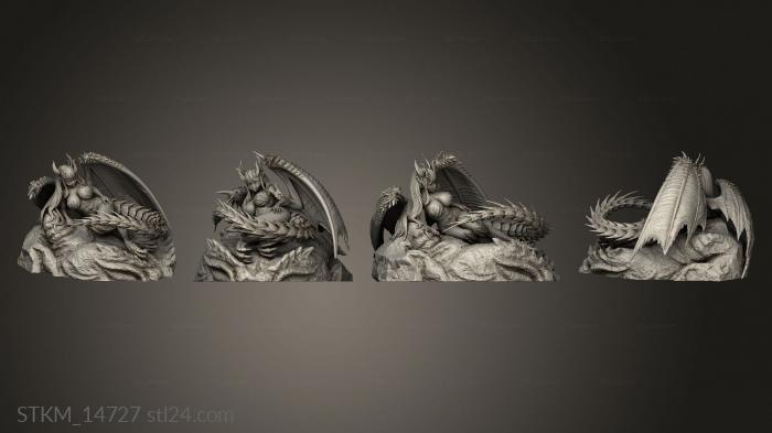 Статуэтки герои, монстры и демоны (Девушка из Катароса, STKM_14727) 3D модель для ЧПУ станка