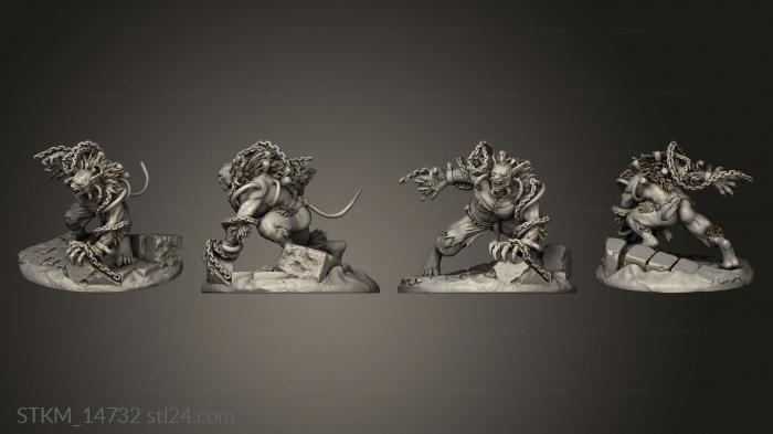 Figurines heroes, monsters and demons (Pharsan Satrapies Janissary, STKM_14732) 3D models for cnc