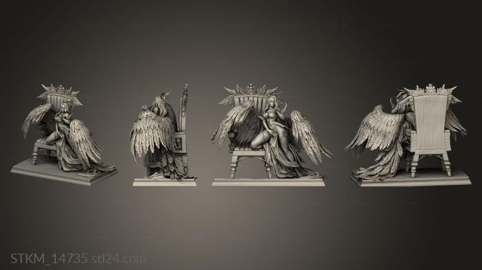 Статуэтки герои, монстры и демоны (Вверх По Лилим, STKM_14735) 3D модель для ЧПУ станка