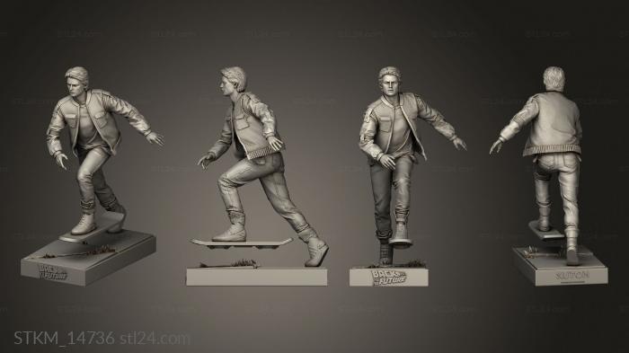 Figurines heroes, monsters and demons (Marty Mcfly Back, STKM_14736) 3D models for cnc