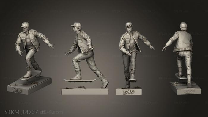 Figurines heroes, monsters and demons (Marty Mcfly Back, STKM_14737) 3D models for cnc