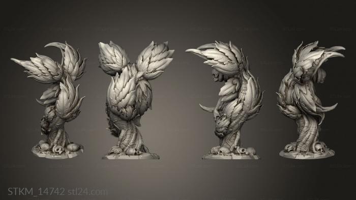 Figurines heroes, monsters and demons (MONSTER PLANT, STKM_14742) 3D models for cnc