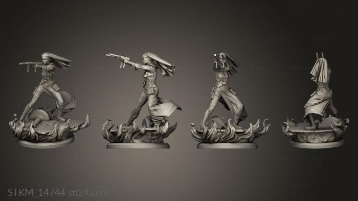 Figurines heroes, monsters and demons (Mary, STKM_14744) 3D models for cnc