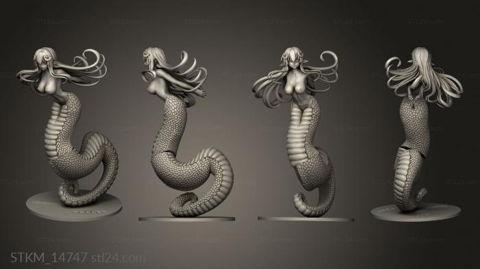 Figurines heroes, monsters and demons (Monster Miia NSFW back Hair, STKM_14747) 3D models for cnc