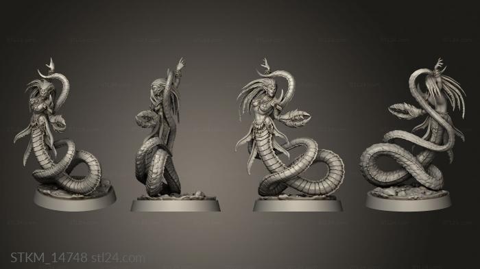 Figurines heroes, monsters and demons (Pirates Curse the Dead Seas Troops Doom Mermaids mermaid, STKM_14748) 3D models for cnc