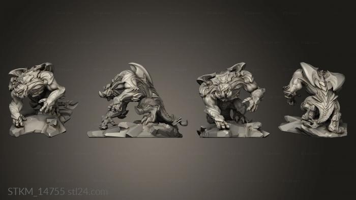 Figurines heroes, monsters and demons (STKM_14755) 3D models for cnc