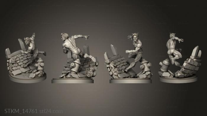 Figurines heroes, monsters and demons (STKM_14761) 3D models for cnc