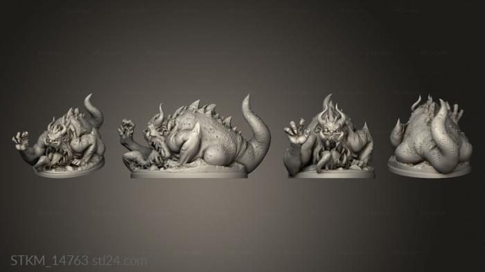 Figurines heroes, monsters and demons (STKM_14763) 3D models for cnc