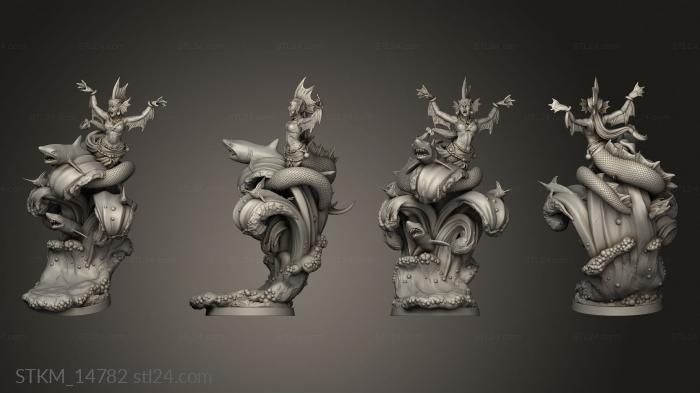 Figurines heroes, monsters and demons (STKM_14782) 3D models for cnc