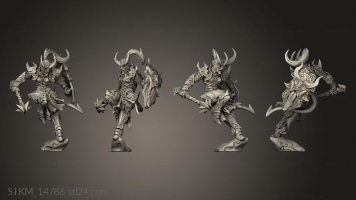 Figurines heroes, monsters and demons (STKM_14786) 3D models for cnc