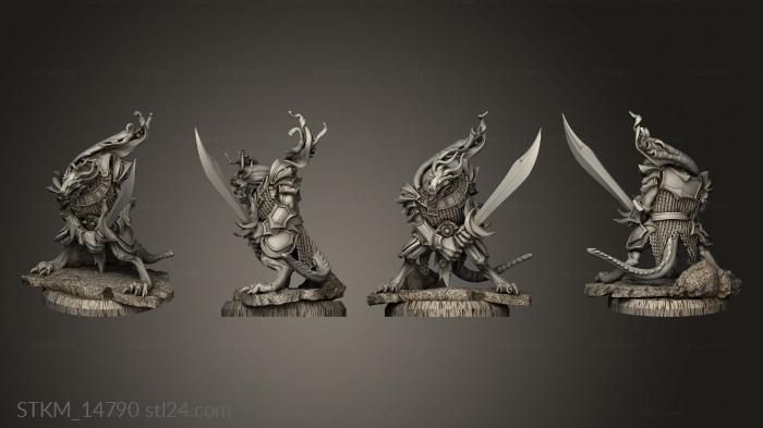 Figurines heroes, monsters and demons (STKM_14790) 3D models for cnc