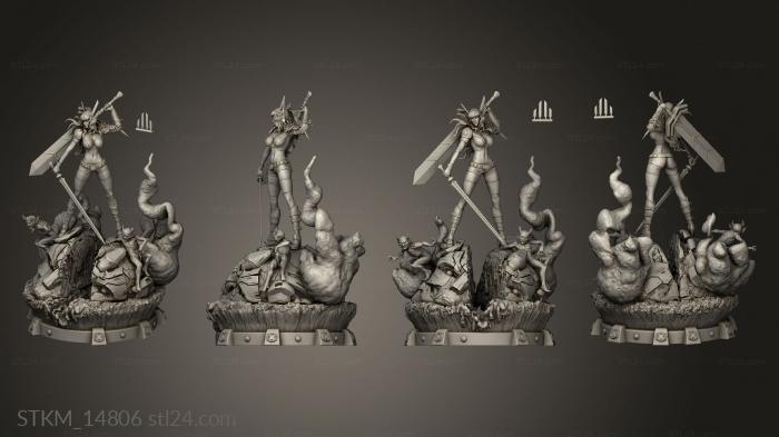 Figurines heroes, monsters and demons (Michel Baleares Magic Mutants men torso, STKM_14806) 3D models for cnc