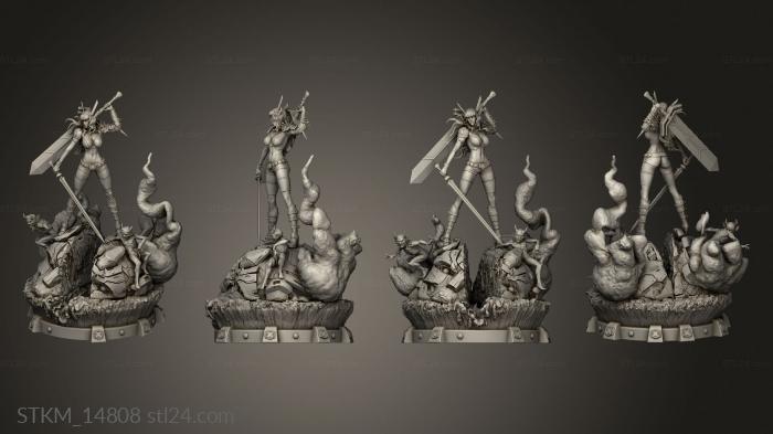 Статуэтки герои, монстры и демоны (Мишель Балеарес Волшебные Мутанты мужчины, STKM_14808) 3D модель для ЧПУ станка