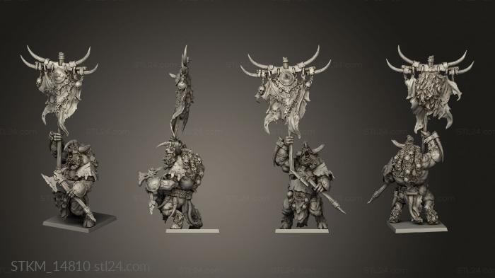 Figurines heroes, monsters and demons (Mino, STKM_14810) 3D models for cnc