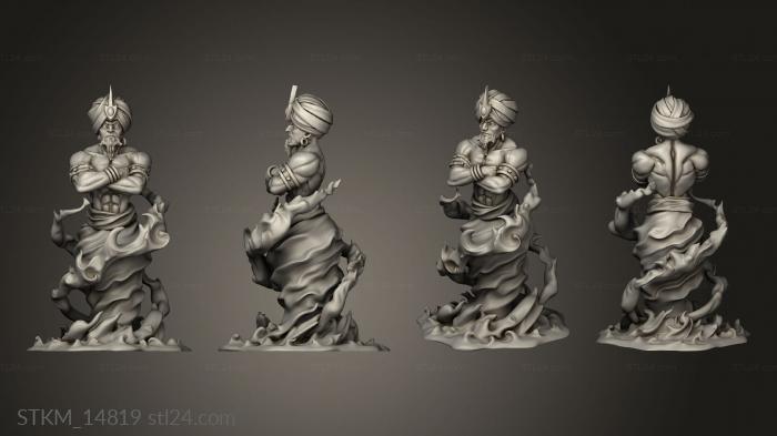 Figurines heroes, monsters and demons (Might Magic Et Sultan, STKM_14819) 3D models for cnc