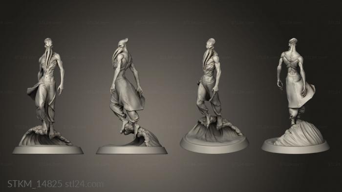 Figurines heroes, monsters and demons (Mindflayer Alone, STKM_14825) 3D models for cnc