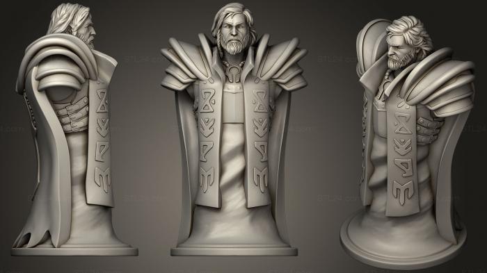 Figurines heroes, monsters and demons (King Omniknight Dota 2 Chess Piece, STKM_1483) 3D models for cnc