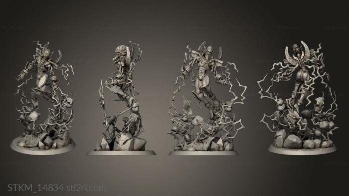 Статуэтки герои, монстры и демоны (Повелители Гробниц Некройдов Осколок Древнего Бога, STKM_14834) 3D модель для ЧПУ станка